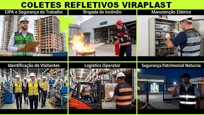 coletes refletivos VIRAPLAST