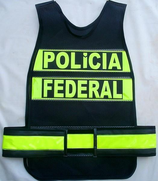 colete refletivo da Polícia Federal