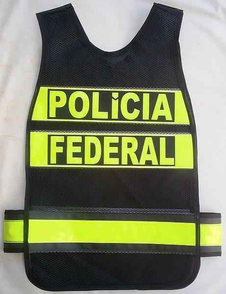 colete refletivo da Polícia Federal