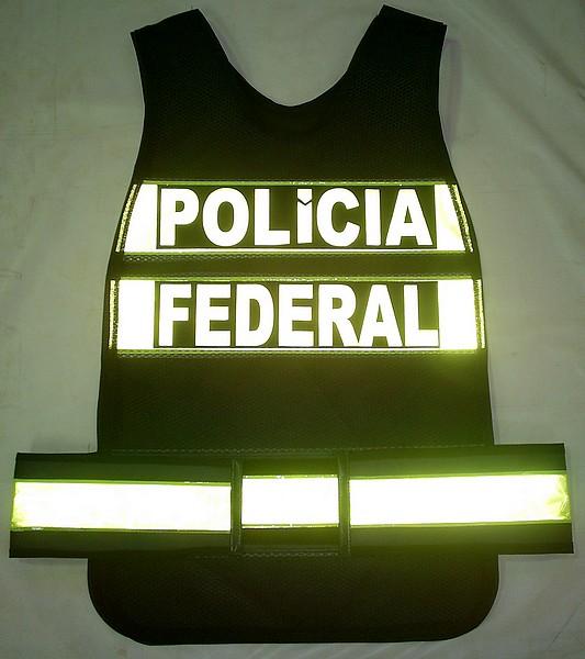colete refletivo da Polícia Federal