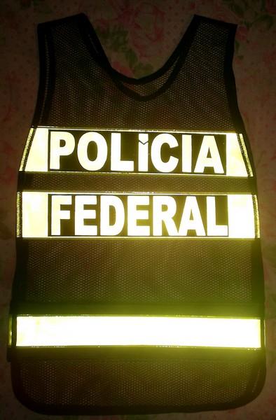 colete refletivo da Polícia Federal