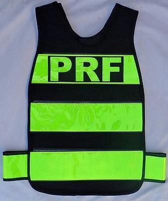 colete refletivo da Polícia Rodoviária Federal