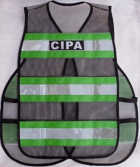 Colete Refletivo CIPA Verde  Viraplast Costas