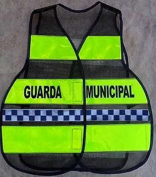 Colete Refletivo tipo Blusão cor Azul Viraplast para Guardas Municipais