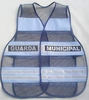 Colete Refletivo tipo Blusão cor Azul VIRAPLAST para Guardas Municipais