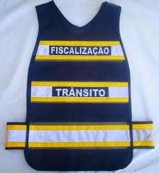 Colete Refletivo Viraplast Tipo Manta Amarela para Fiscalização de Trânsito