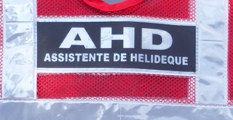 colete refletivo viraplast para helideque inscrição