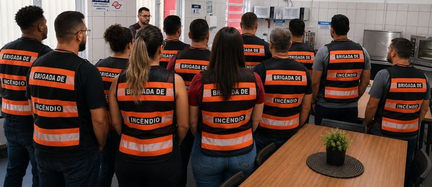 Colete de identificação Personalizado VIRAPLAST para brigada de incendio