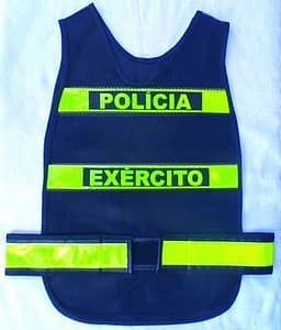 Coletes Refletivos tipo Manta Viraplast da Polícia do Exército