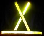 alt="colete refletivo tipo X amarelo"