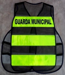 colete refletivo amarelo modelo Guarda Civil Municipal
