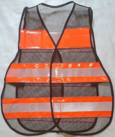 Colete Refletivo cor Laranja-Fluorescente